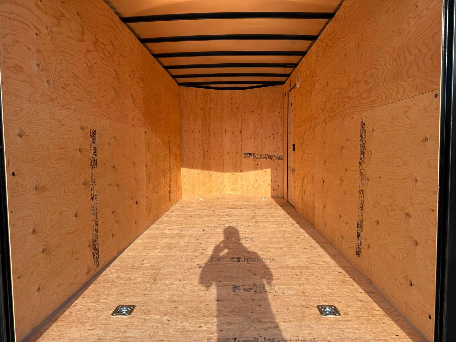 Photo of 2026 Royal 7x16 Enclosed Cargo Trailer V Nose Ramp Door Black 7700lb GVW Extra Height