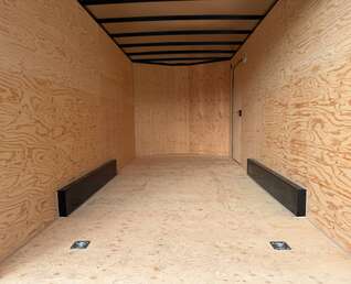 Thumbnail Photo of **Scratch & Dent Sale** 2026 Royal 7.5X16 V-NOSE RAMP DOOR EXTRA HEIGHT Cargo / Enclosed Trailer Silver 7700lb GVW