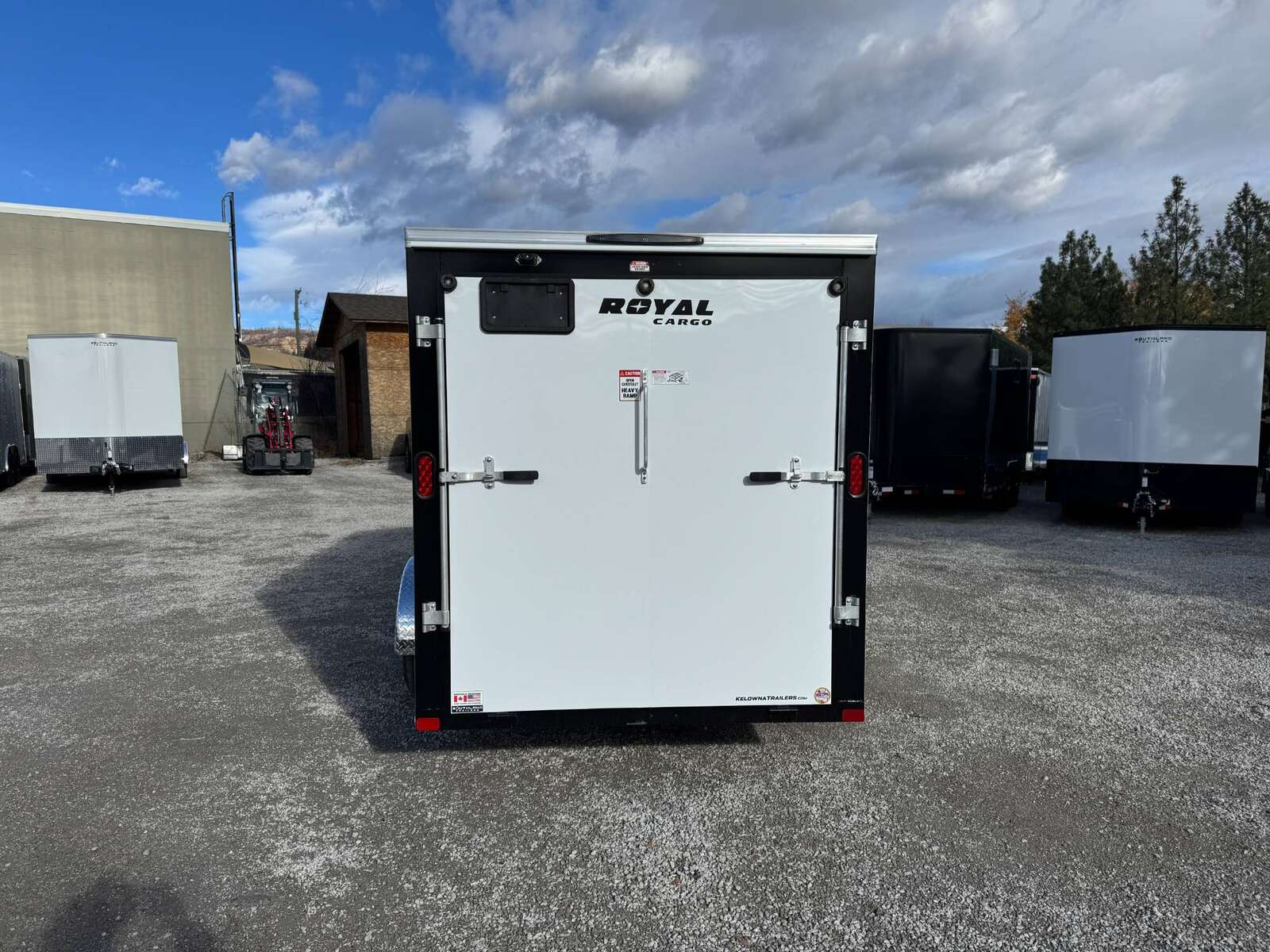 Photo of 2026 Royal Cargo 6x12 V Nose Cargo / Enclosed Trailer Ramp Door White 2999lb GVW