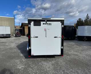 Thumbnail Photo of 2026 Royal Cargo 6x12 V Nose Cargo / Enclosed Trailer Ramp Door White 2999lb GVW