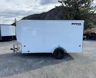 Thumbnail Photo of 2026 Royal Cargo 6x12 V Nose Cargo / Enclosed Trailer Ramp Door White 2999lb GVW