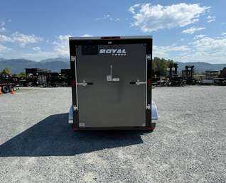 Thumbnail Photo of 2026 Royal Cargo 6x12 V Nose Cargo / Enclosed Trailer Ramp Door Charcoal Grey Tandem Axle 7700lb GVW