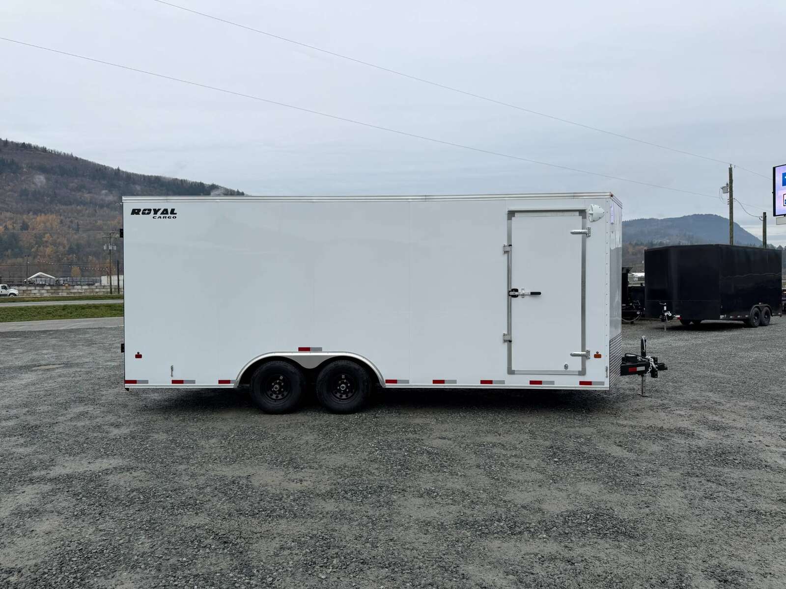 Photo of 2026 Royal Cargo 8.5x20 +V Nose 11,400lb Cargo / Enclosed Trailer BARN DOORS Extra Height White