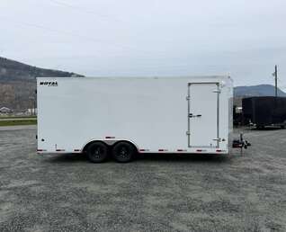 Thumbnail Photo of 2026 Royal Cargo 8.5x20 +V Nose 11,400lb Cargo / Enclosed Trailer BARN DOORS Extra Height White