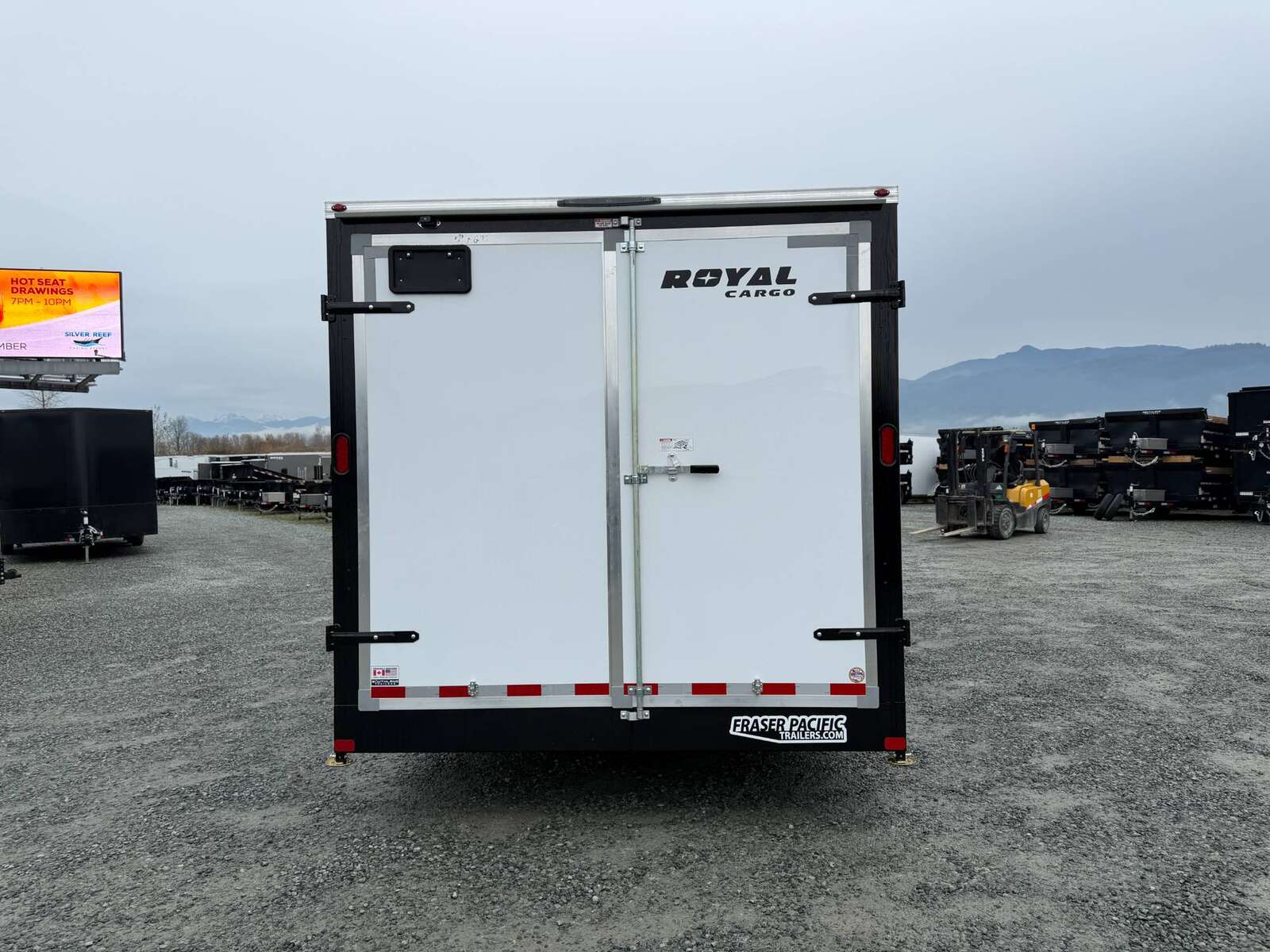 Photo of 2026 Royal Cargo 8.5x20 +V Nose 11,400lb Cargo / Enclosed Trailer BARN DOORS Extra Height White