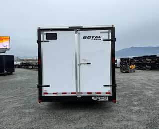 Thumbnail Photo of 2026 Royal Cargo 8.5x20 +V Nose 11,400lb Cargo / Enclosed Trailer BARN DOORS Extra Height White