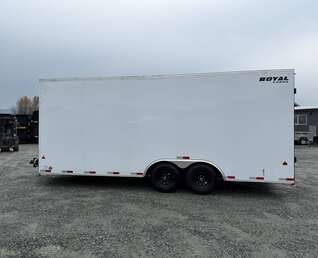 Thumbnail Photo of 2026 Royal Cargo 8.5x20 +V Nose 11,400lb Cargo / Enclosed Trailer BARN DOORS Extra Height White