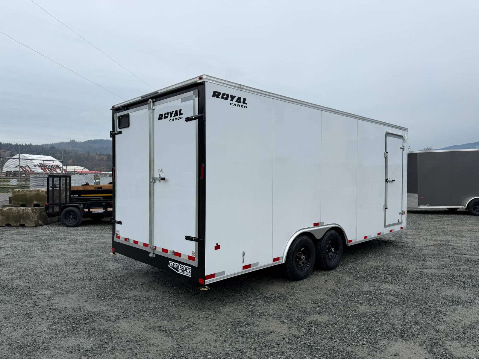 Photo of 2026 Royal Cargo 8.5x20 +V Nose 11,400lb Cargo / Enclosed Trailer BARN DOORS Extra Height White