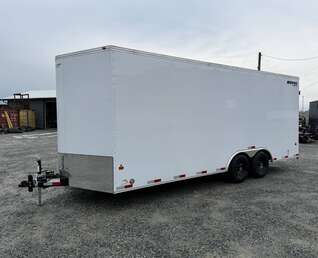 Thumbnail Photo of 2026 Royal Cargo 8.5x20 +V Nose 11,400lb Cargo / Enclosed Trailer BARN DOORS Extra Height White