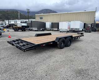 Thumbnail Photo of 2026 Southland 7X20 +Dovetail 15,400LB GVW Equipment Flat Deck Trailer w/ Slide in ramps