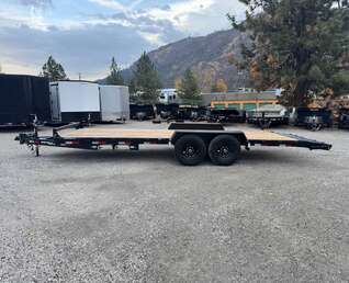 Thumbnail Photo of 2026 Southland 7X20 +Dovetail 15,400LB GVW Equipment Flat Deck Trailer w/ Slide in ramps