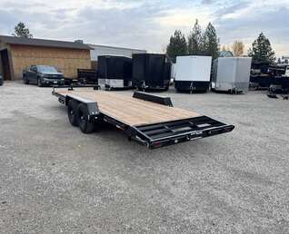Thumbnail Photo of 2026 Southland 7X20 +Dovetail 15,400LB GVW Equipment Flat Deck Trailer w/ Slide in ramps