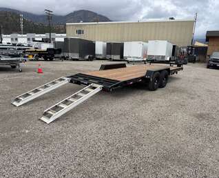 Thumbnail Photo of 2026 Southland 7X20 +Dovetail 15,400LB GVW Equipment Flat Deck Trailer w/ Slide in ramps