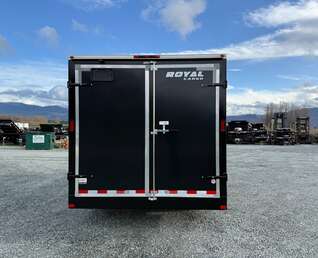 Thumbnail Photo of 2026 Royal Cargo 8.5X16 V NOSE Cargo / Enclosed Trailer Black BARN DOORS EXTRA HEIGHT 11,400LB GVW