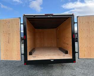 Thumbnail Photo of 2026 Royal Cargo 8.5X16 V NOSE Cargo / Enclosed Trailer Black BARN DOORS EXTRA HEIGHT 11,400LB GVW