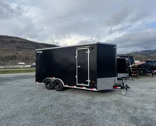 Thumbnail Photo of 2026 Royal Cargo 8.5X16 V NOSE Cargo / Enclosed Trailer Black BARN DOORS EXTRA HEIGHT 11,400LB GVW