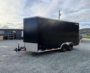Thumbnail Photo of 2026 Royal Cargo 8.5X16 V NOSE Cargo / Enclosed Trailer Black BARN DOORS EXTRA HEIGHT 11,400LB GVW
