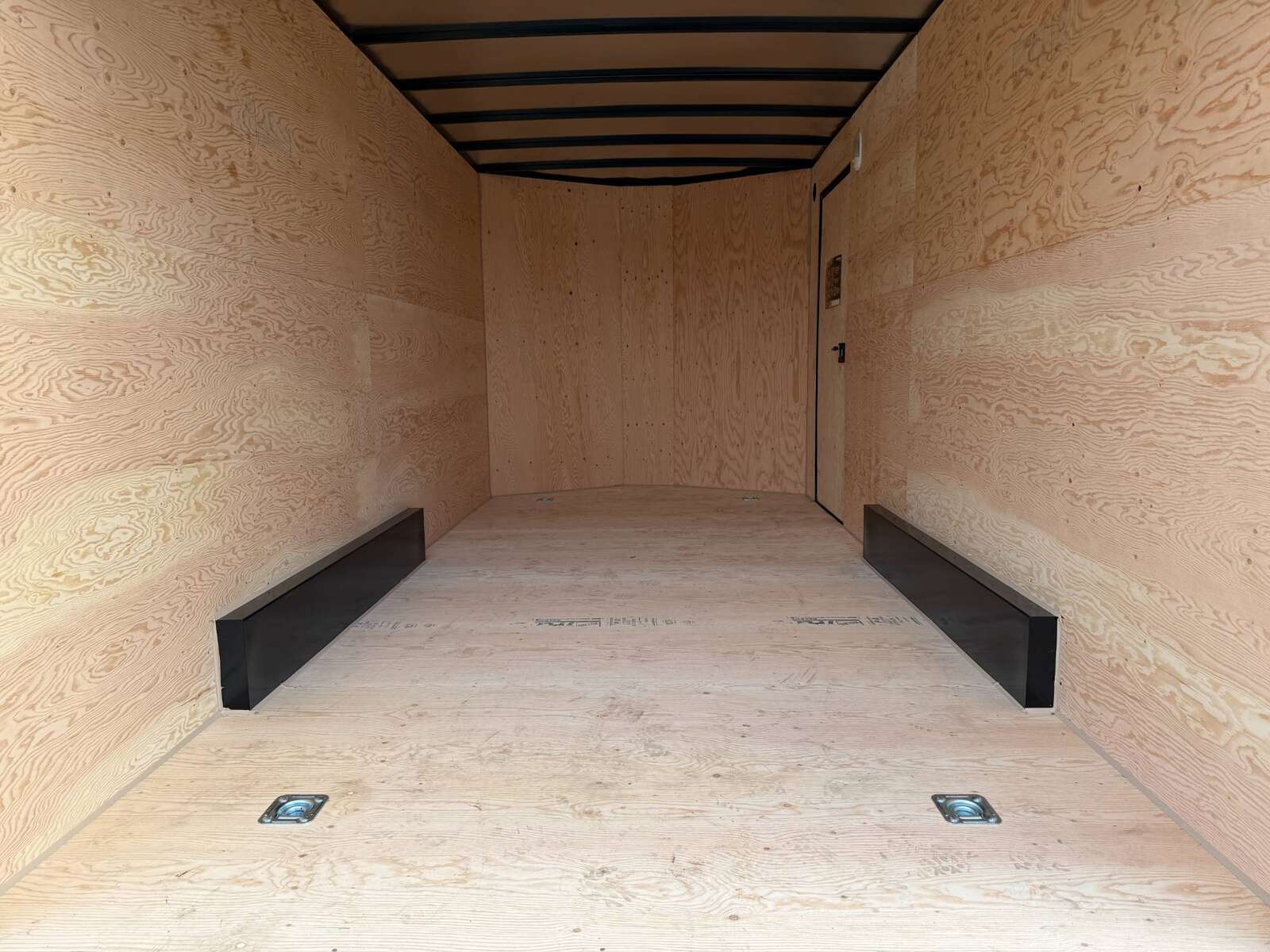 Photo of 2026 Royal 7.5X16 V-NOSE RAMP DOOR EXTRA HEIGHT Cargo / Enclosed Trailer Black w/ Blackout Package 7700lb GVW
