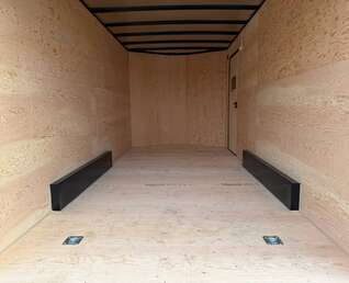 Thumbnail Photo of 2026 Royal 7.5X16 V-NOSE RAMP DOOR EXTRA HEIGHT Cargo / Enclosed Trailer Black w/ Blackout Package 7700lb GVW