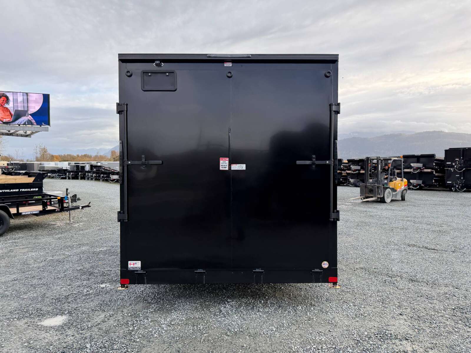 Photo of 2026 Royal 7.5X16 V-NOSE RAMP DOOR EXTRA HEIGHT Cargo / Enclosed Trailer Black w/ Blackout Package 7700lb GVW