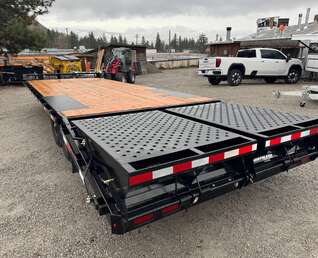 Thumbnail Photo of 2026 Southland Trailer 8x20 +5ft Dovetail Flip Over Ramps Deckover Trailer 15,400lb GVW Flat Deck