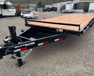 Thumbnail Photo of 2026 Southland Trailer 8x20 +5ft Dovetail Flip Over Ramps Deckover Trailer 15,400lb GVW Flat Deck