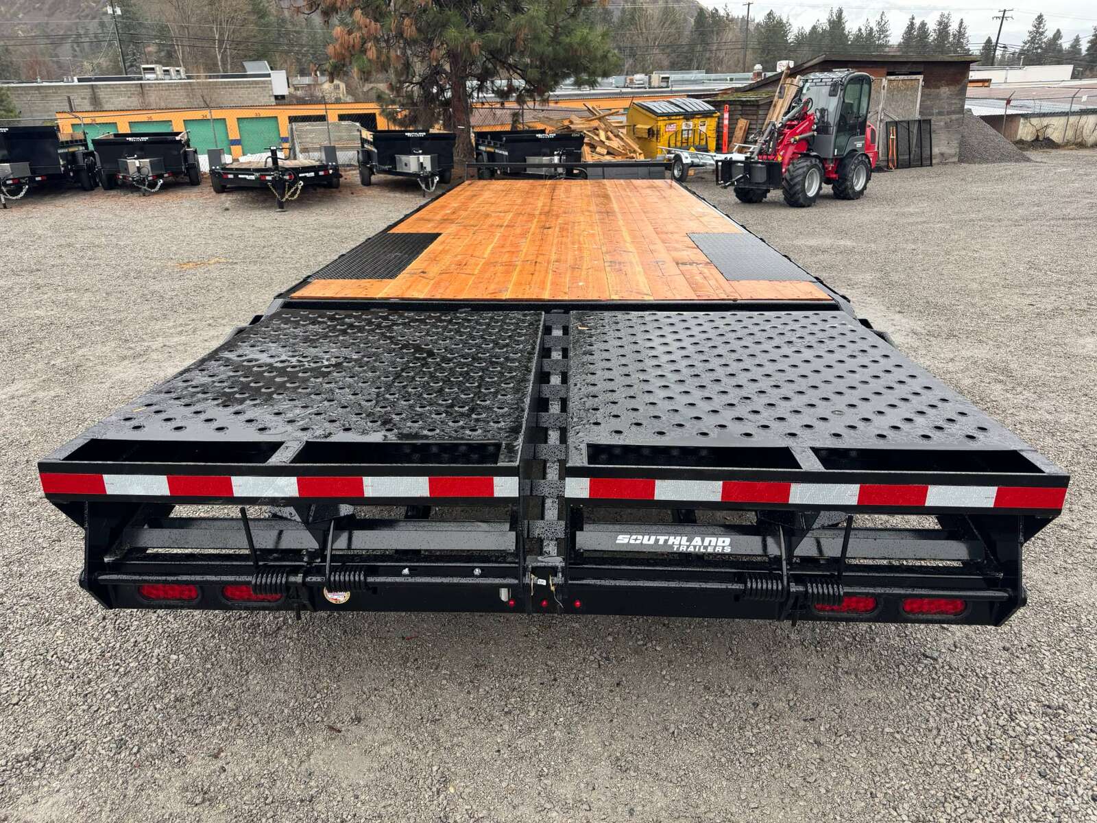 Photo of 2026 Southland Trailer 8x20 +5ft Dovetail Flip Over Ramps Deckover Trailer 15,400lb GVW Flat Deck