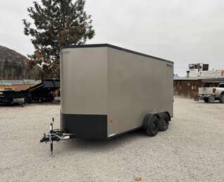 Thumbnail Photo of 2026 Royal Cargo 7X14 V Nose 7700LB GVW RAMP DOOR Pewter w/ Blackout Package Enclosed Cargo Trailer Extra Tall