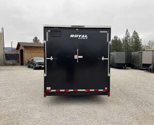 Thumbnail Photo of 2026 Royal 7.5x18 Cargo Enclosed Trailer Heavy Duty 11400lb GVW w/ Ramp Door Black