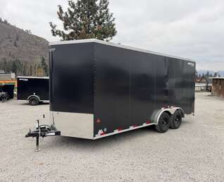 Thumbnail Photo of 2026 Royal 7.5x18 Cargo Enclosed Trailer Heavy Duty 11400lb GVW w/ Ramp Door Black