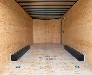 Thumbnail Photo of 2026 Royal Cargo 8.5X16 V NOSE Cargo / Enclosed Trailer White BARN DOORS EXTRA HEIGHT 11,400LB GVW