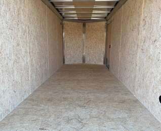 Thumbnail Photo of 2026 Impact Quake 7X16 V-Nose Ramp Door Cargo / Enclosed Trailer Extra Height Charcoal Grey 7000lb GVW