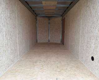 Thumbnail Photo of 2026 Impact Quake 7X16 V-Nose Ramp Door Cargo / Enclosed Trailer Extra Height Black 7000lb GVW