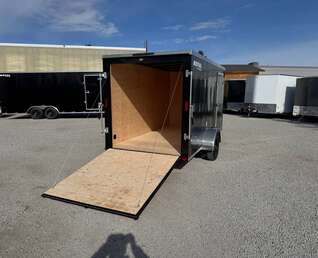 Thumbnail Photo of 2026 Royal Cargo 6x12 V Nose Cargo / Enclosed Trailer Ramp Door Black 2999lb GVW