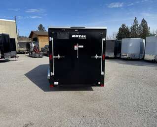 Thumbnail Photo of 2026 Royal Cargo 6x12 V Nose Cargo / Enclosed Trailer Ramp Door Black 2999lb GVW