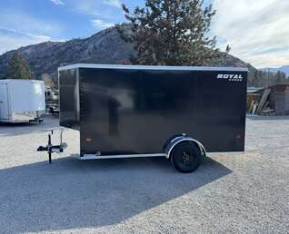 Thumbnail Photo of 2026 Royal Cargo 6x12 V Nose Cargo / Enclosed Trailer Ramp Door Black 2999lb GVW