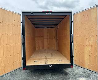Thumbnail Photo of 2026 Royal Cargo 7X14 V Nose 7700LB GVW BARN DOORS Charcoal Grey Enclosed Trailer Extra Tall
