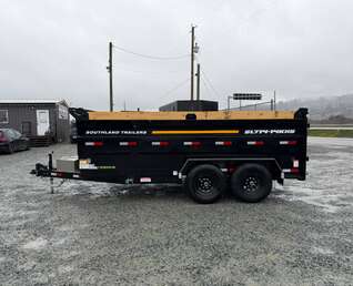 Thumbnail Photo of 2026 Southland 7x14 High Side Dump Trailer 15,400lb GVW w/ Tarp & Ramps