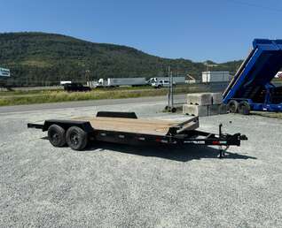 Thumbnail Photo of 2026 Southland 7X18 11,400LB GVW Equipment / Car Trailer Flat deck Slide In Ramps