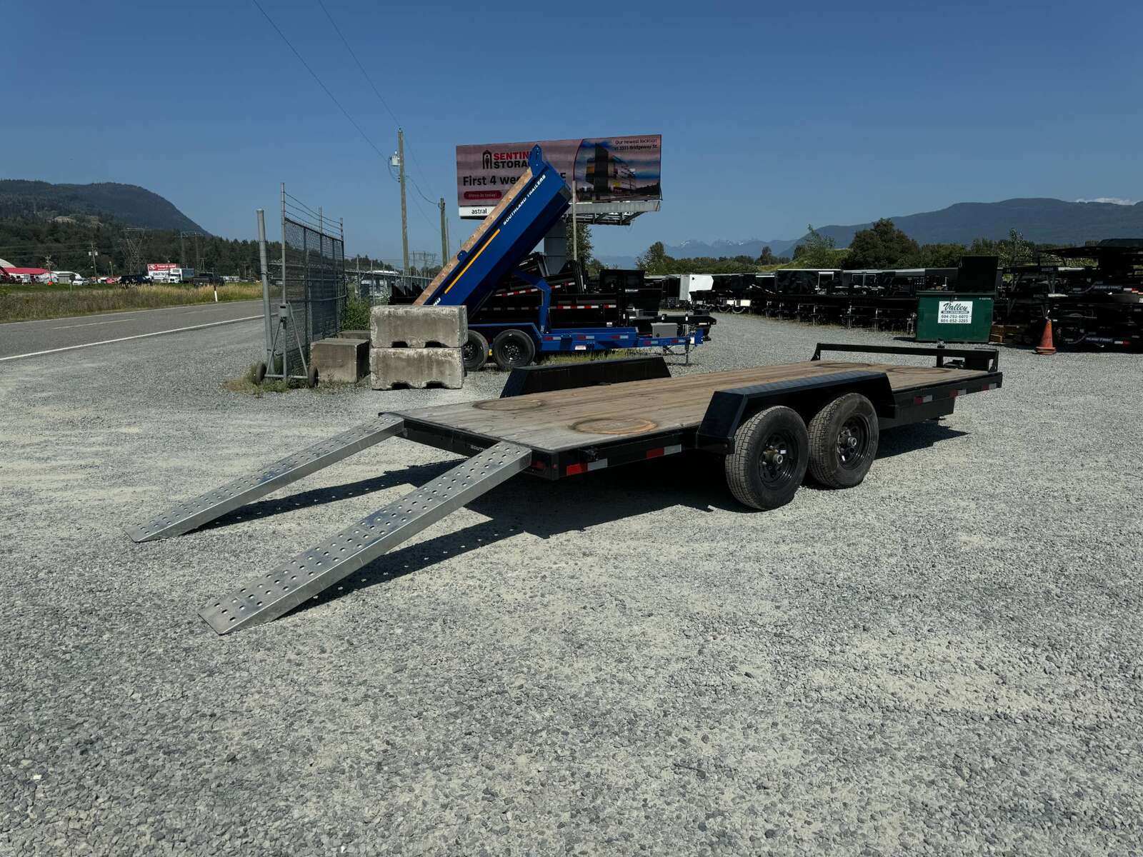 Photo of 2026 Southland 7X18 11,400LB GVW Equipment / Car Trailer Flat deck Slide In Ramps