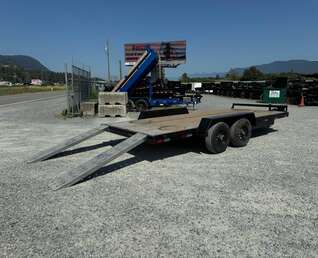 Thumbnail Photo of 2026 Southland 7X18 11,400LB GVW Equipment / Car Trailer Flat deck Slide In Ramps
