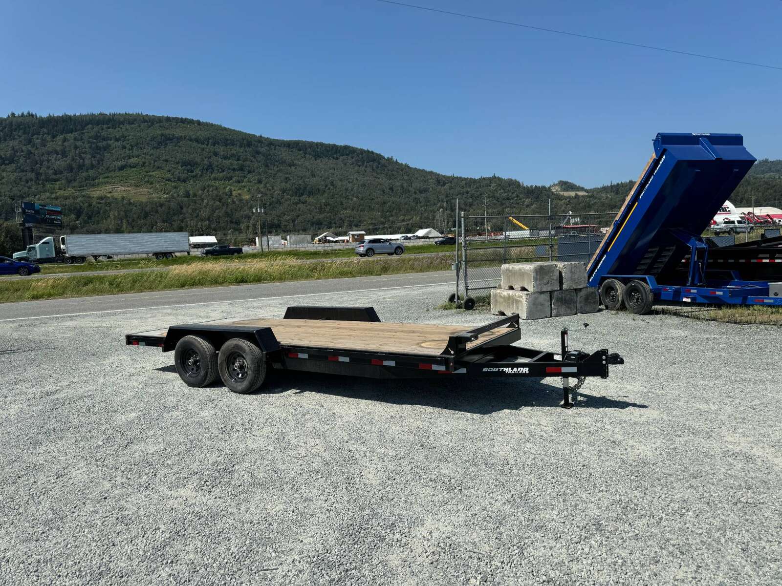 Photo of 2026 Southland 7X18 11,400LB GVW Equipment / Car Trailer Flat deck Slide In Ramps