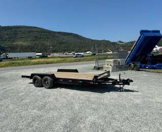 Thumbnail Photo of 2026 Southland 7X18 11,400LB GVW Equipment / Car Trailer Flat deck Slide In Ramps