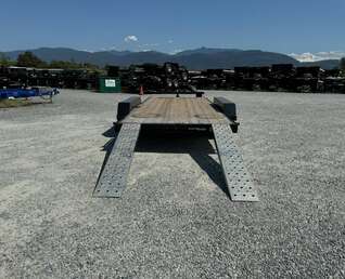 Thumbnail Photo of 2026 Southland 7X18 11,400LB GVW Equipment / Car Trailer Flat deck Slide In Ramps