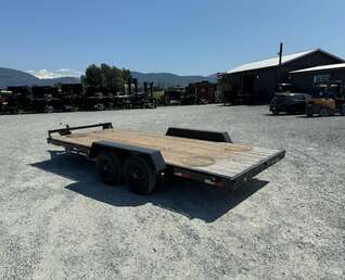 Thumbnail Photo of 2026 Southland 7X18 11,400LB GVW Equipment / Car Trailer Flat deck Slide In Ramps