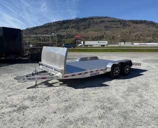 Thumbnail Photo of 2026 Suretrac 7x18 Aluminum Car Hauler Flat Deck Trailer 7000lb GVW w/ Front Shield & Loading Ramps