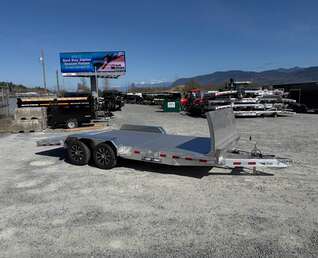 Thumbnail Photo of 2026 Suretrac 7x18 Aluminum Car Hauler Flat Deck Trailer 7000lb GVW w/ Front Shield & Loading Ramps