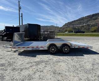 Thumbnail Photo of 2026 Suretrac 7x18 Aluminum Car Hauler Flat Deck Trailer 7000lb GVW w/ Front Shield & Loading Ramps