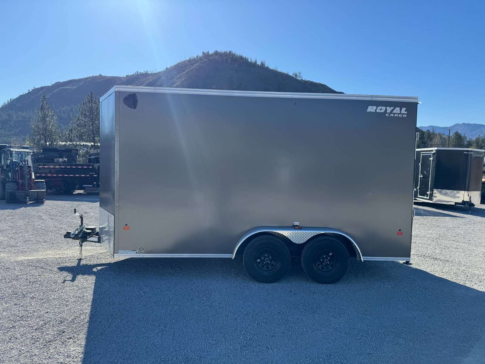 Photo of 2026 Royal 7.5X14 V-NOSE RAMP DOOR EXTRA HEIGHT Cargo / Enclosed Trailer Charcoal Grey 7700lb GVW (GSR)