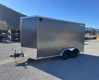 Thumbnail Photo of 2026 Royal 7.5X14 V-NOSE RAMP DOOR EXTRA HEIGHT Cargo / Enclosed Trailer Charcoal Grey 7700lb GVW (GSR)